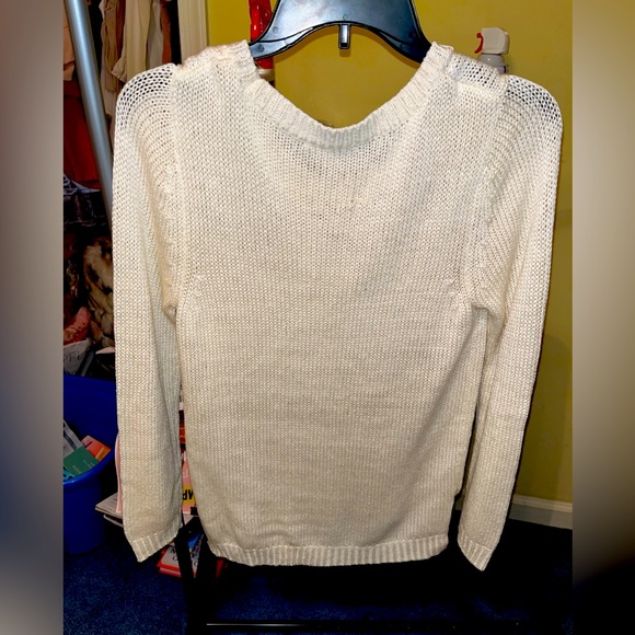 xai Sweaters - Xai Women’s Medium White Sweater- *NEVER WORN*